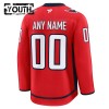 Dresovi Washington Capitals 2024-25 Fanatics Premium Custom Domaći Crvena - Dječji